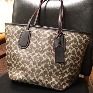 Coach Signature brown and Gray tote